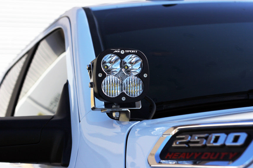 BAJA DESIGNS Dodge Ram LED Light Pods For Ram 2500/3500 19-On A-Pillar Kits XL Sport Driving Combo Baja Designs