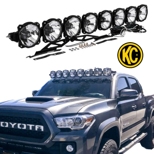KC Hilites 50 In Pro6 Gravity LED - 8-Light - Light Bar System - 160W Combo Beam - For 05-18 Toyota Tacoma