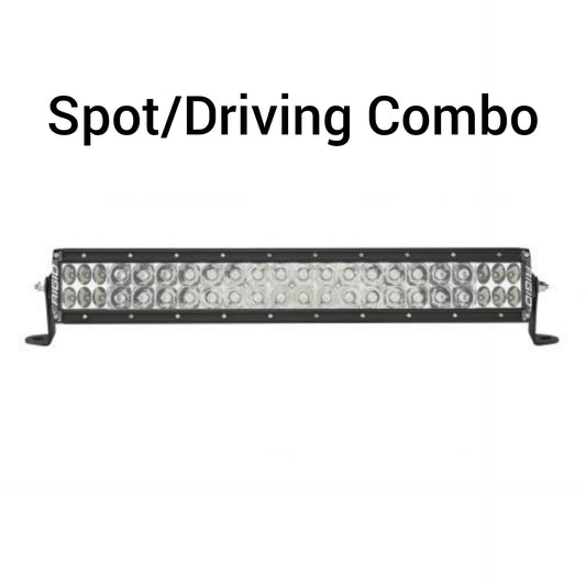 Rigid Industries Spot/Driving Combo Light Black Housing E-Series Pro 20 30 40 50 Inch