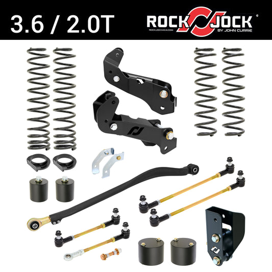 ROCKJOCK JL DRIVER LIFT KIT (3.6L/2.0T GAS ENGINES, 3.5 IN. LIFT)