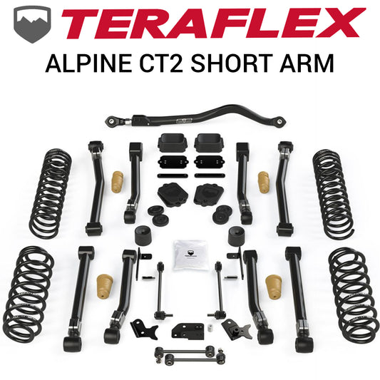 Teraflex JL 4dr: 2.5" Alpine CT2 Short Arm Suspension System – No Shocks