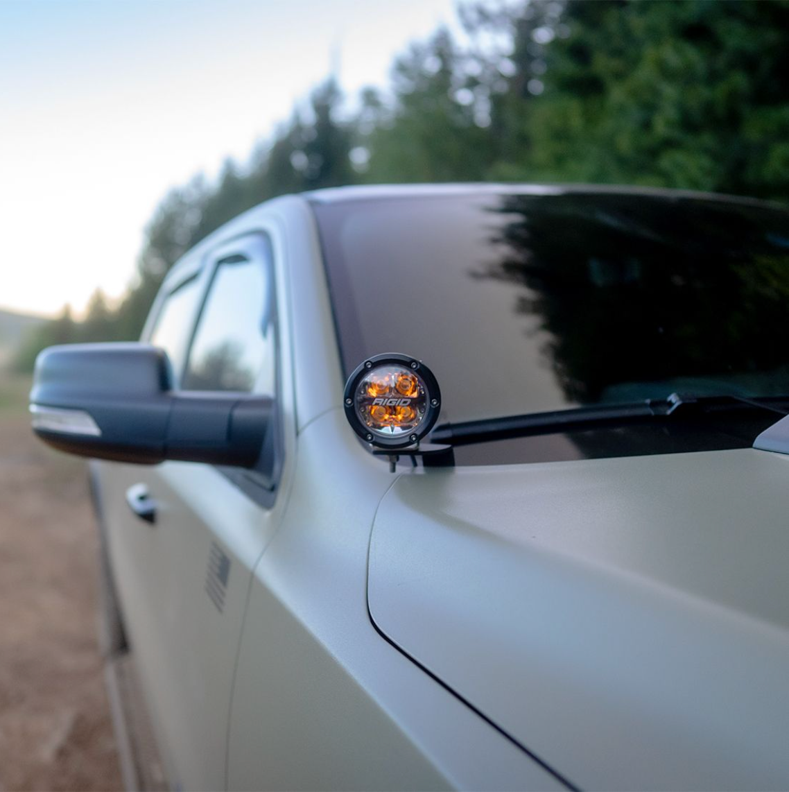 RIGID INDUSTRIES 2019+ Dodge Ram 1500 REBEL TRX A-Pillar LED Lights