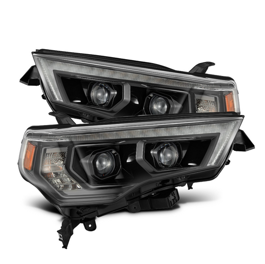 AlphaRex 14-23 Toyota 4Runner MK II LUXX-Series LED Projector Headlights Alpha-Black