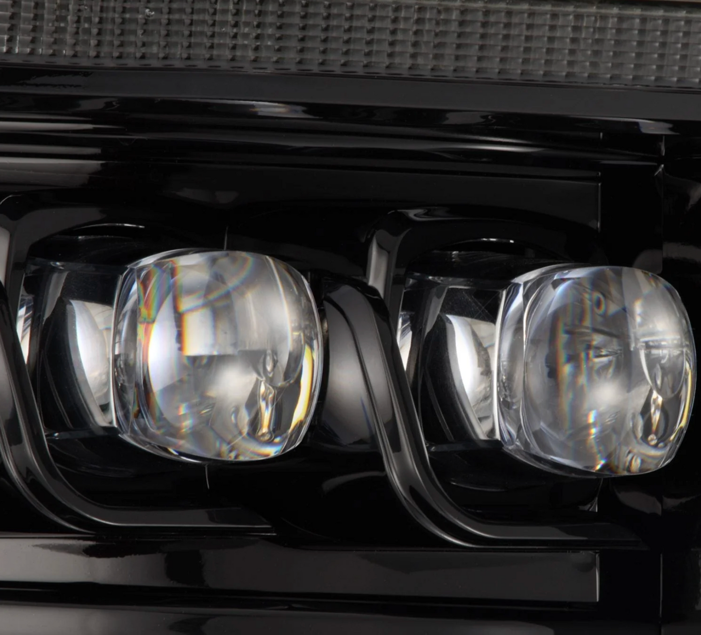 AlphaRex 21-23 Ford F150 / 21-23 Ford F150 Raptor NOVA-Series LED Projector Headlights Alpha-Black