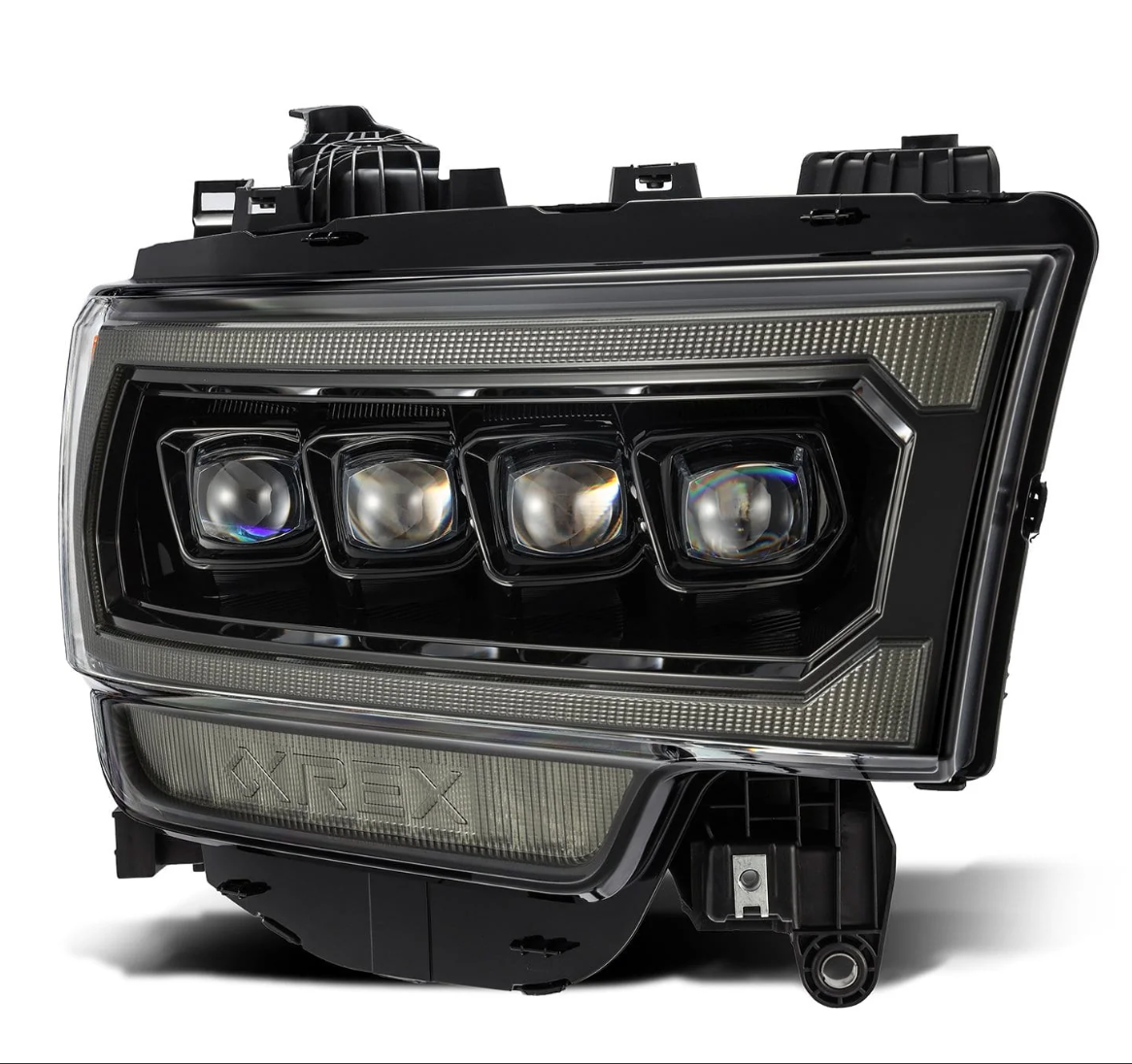 AlphaRex 19-24 Ram 2500/3500/4500/5500 NOVA-Series LED Projector Headlights Alpha-Black