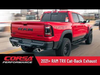 Corsa Xtreme / 3.0 in Cat-Back DRE 5.0 in Single Tips | 2021-2024 RAM 1500 TRX 6.2L