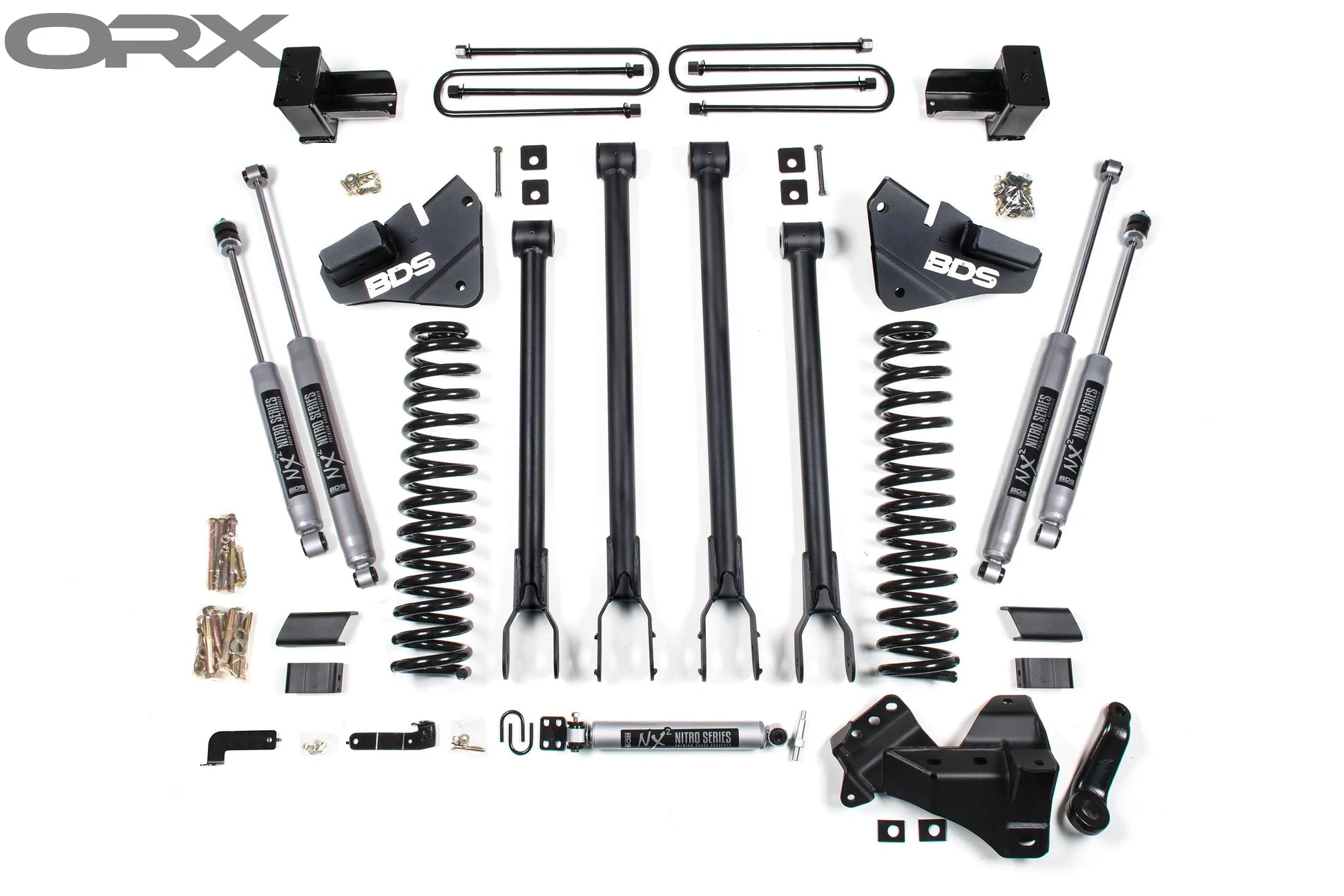 4 Inch Lift Kit - 4-Link Conversion - Ford F250 / F350 Super Duty (17-19) 4WD - Gas BDS Suspension