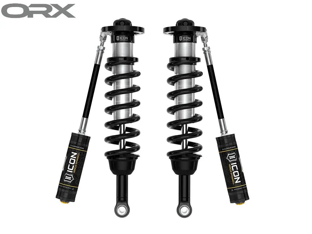 ICON 2022-2023 Toyota Tundra 5-6" Lift 2.5 Remote Reservoir Front Coilover Kit Pair ICON Vehicle Dynamics