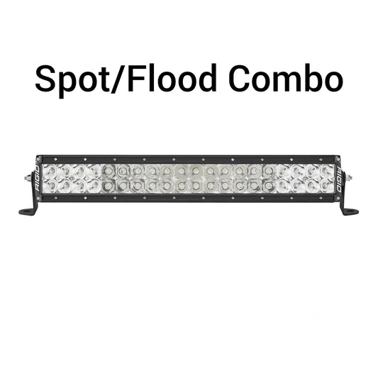 Rigid Industries Spot/Flood Combo Light Blk Housing E-Series Pro 6 10 20 30 40 50 Inch