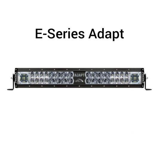 RIGID Industries Adapt E-Series LED Light Bar With 3 Lighting Zones And GPS Module 20 30 40 50 Inch