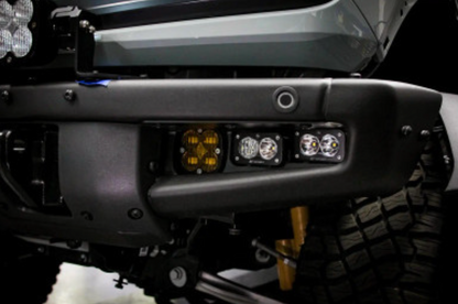Ford Squadron SAE/Dual S2 Sport Steel Bumper Fog Pocket Light Kit - Ford 2021-23 Bronco; Steel Bumper