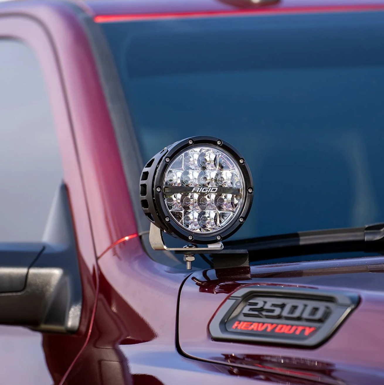2019-Present Dodge RAM 2500/3500 A-Pillar 6 Inch 360-Series LED Light Kit RIGID Industries - Off-Road Express