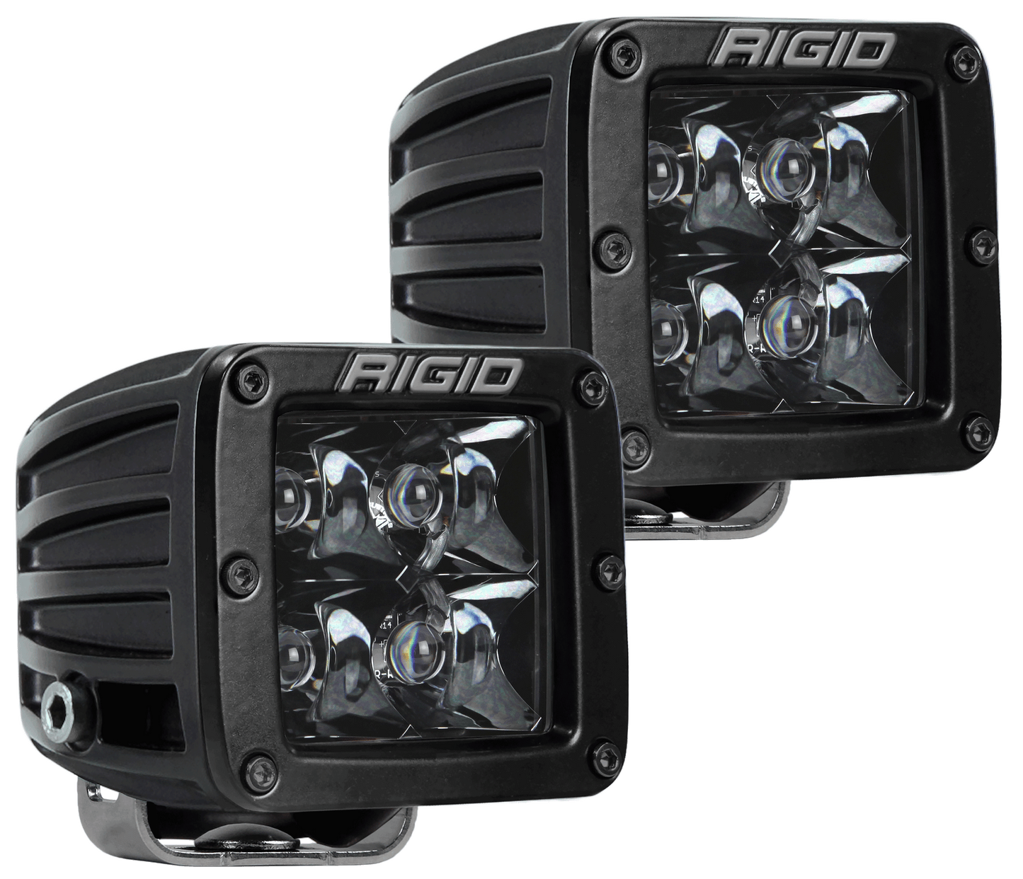RIGID D-Series PRO Midnight Edition Spot Optic Surface Mount Pair