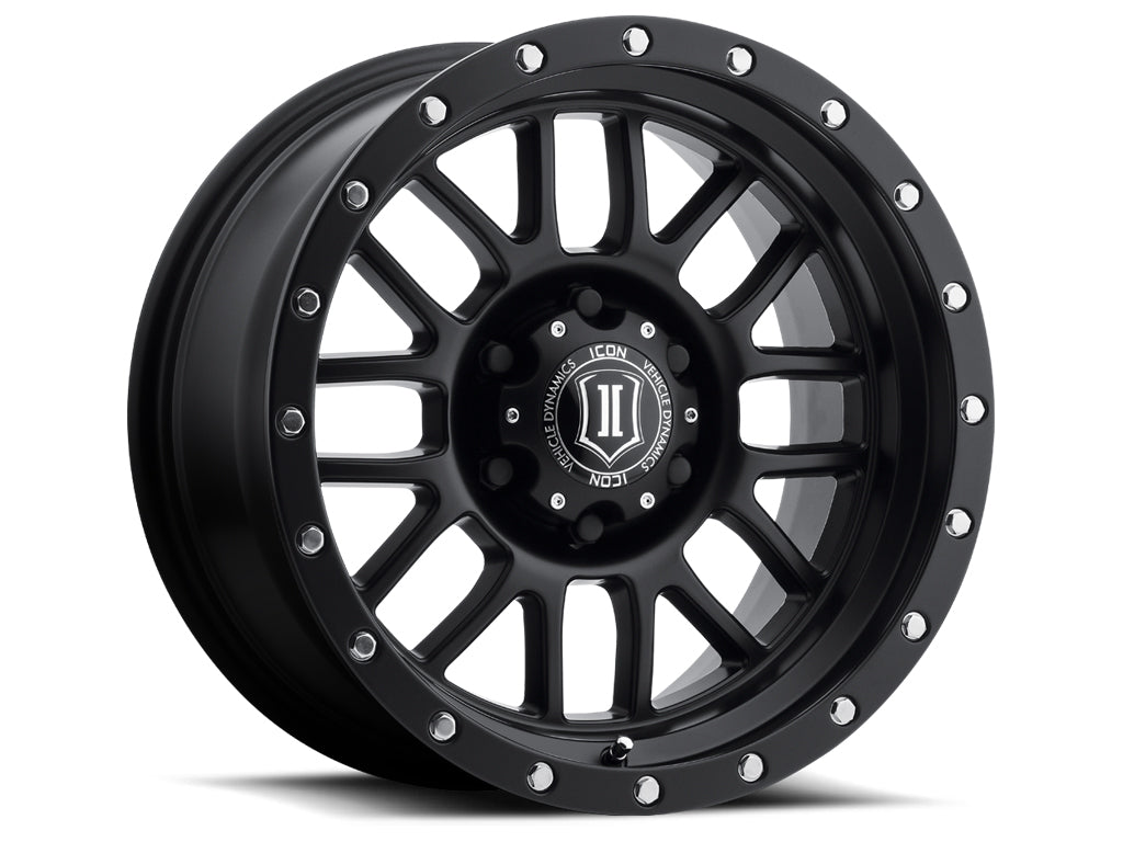 ICON ALLOYS ALPHA SAT BLK - 17 X 8.5 / 5 X 5 / 0MM / 4.75" BS - Off-Road Express