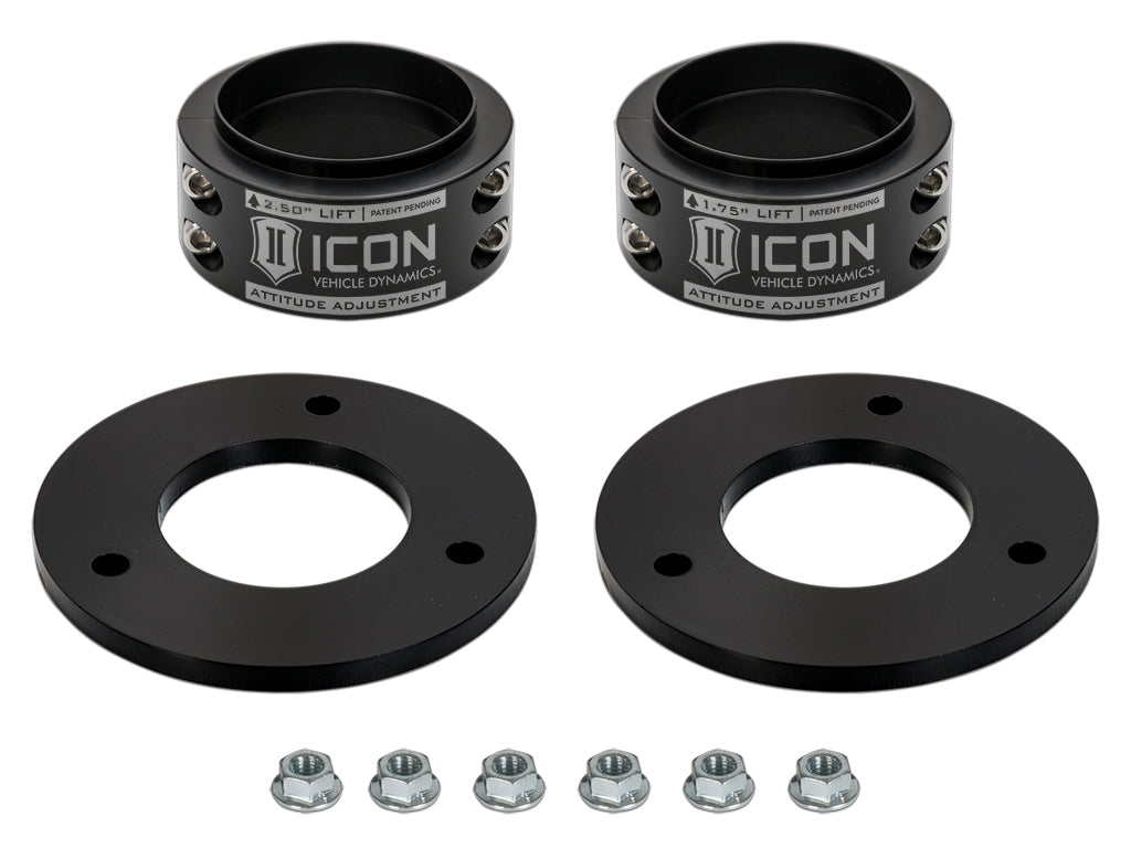 ICON Alloys 21-23 Ford Raptor .5-2.5" Lift Adjustment Collar Front Leveling Kit - Off-Road Express
