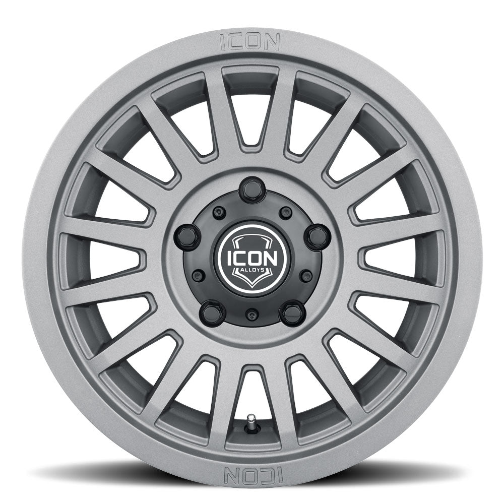 ICON Alloys Recon SLX Charcoal 17 X 8.5 / 6 X 5.5 0mm Offset 4.75" BS - Off-Road Express